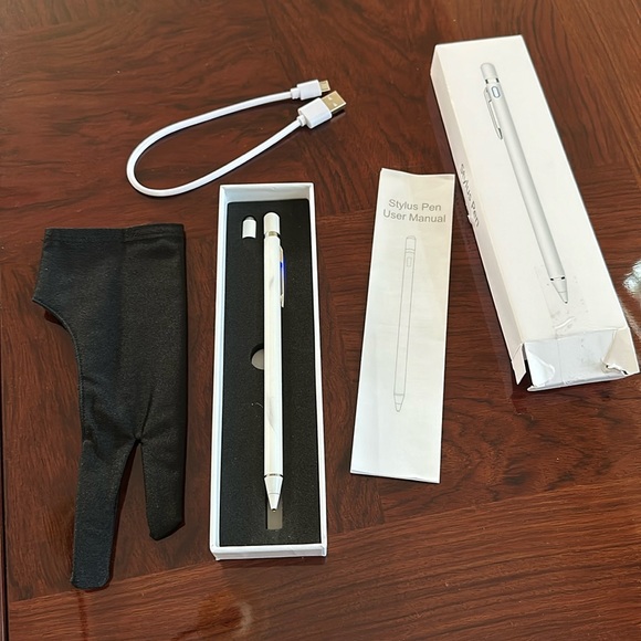 Stylus Pen for Amazon Fire HD 10 Table with 1.5mm Ultra Fine Tip Pencil, White - Picture 7 of 12